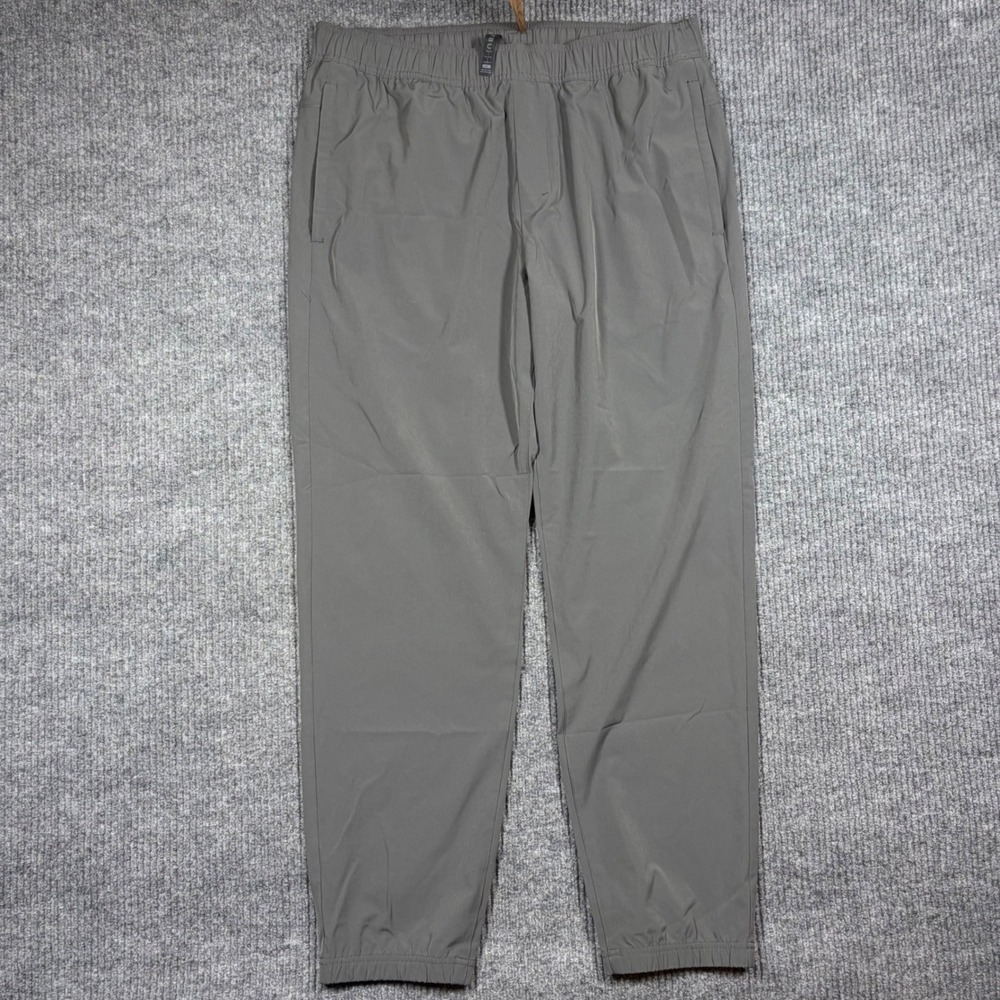 Soybu Joggers Mens L Gray Elastic Waist Jogger Pants Activewear Athletic